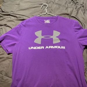 Under Armour Purple T-Shirt — Large